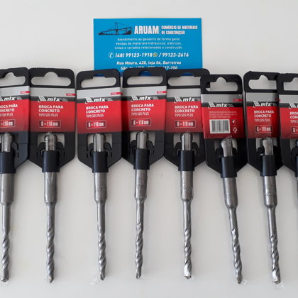 BROCA PARA CONCRETO SDS PLUS PARA 6X110MM MTX