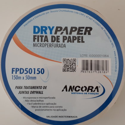 FITA DE PAPEL MICROPERFURADA ANCORA 50MMX150M
