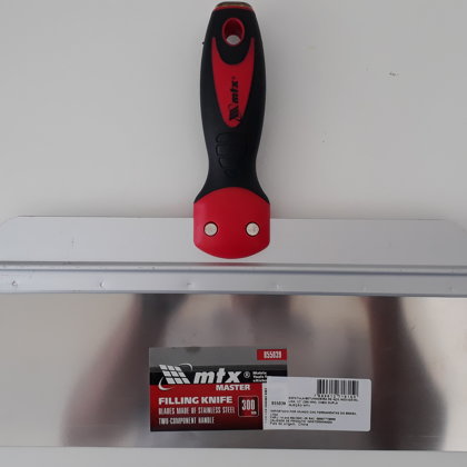 ESPATULA/BETUMADEIRA DE ACO INOXIDAVEL LISA, 12POL. - 300 MM