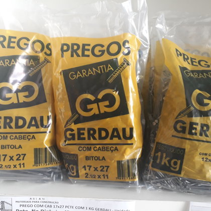 PREGOS DE AÇO COMUM