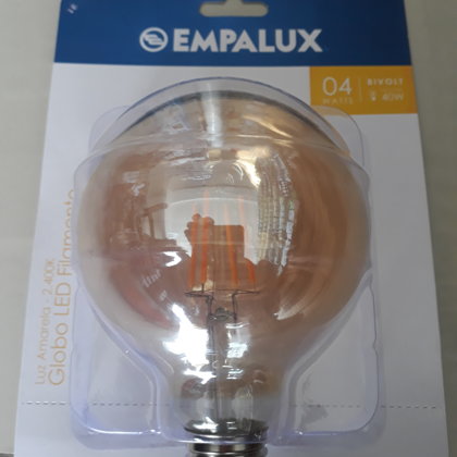 GLOBO LED FILAMENTO 2400K 4W BIVOLT E27 EMPALUX - MG04922