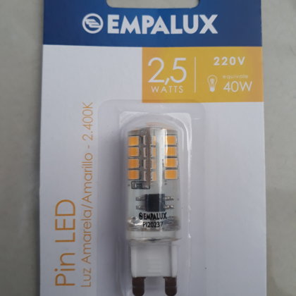 PIN LED 220V 2,5W 2.400K G9 - PI20237