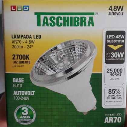 LAMP LED AR70  4,8W 2700K GU10 - 11080406 TASCHIBRA