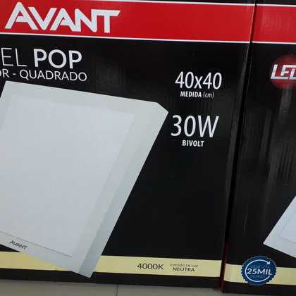PAINEL 30W 40X40 4000K DE SOBREPOR