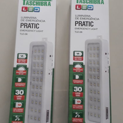 LUMINÁRIAS DE EMERGÊNCIA 30LEDS