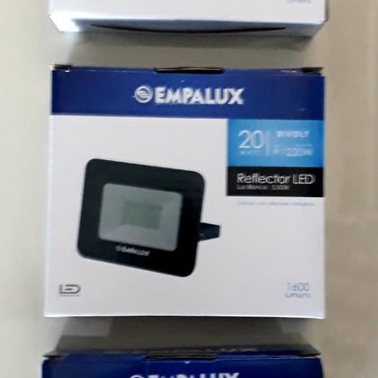 REFL LED SLIM PRETO BIVOLT 20W 5.500K - EMPALUX - RL32035