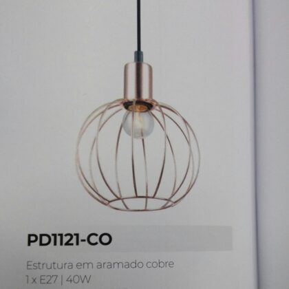 Pendente cobre para passa prato