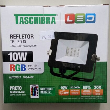 Refletor RGB com controle remoto