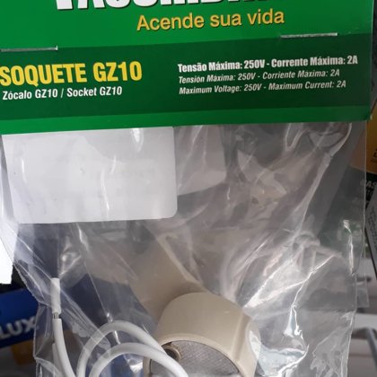SOQUETE DICROICA GZ10 SACO PLAST. TASCHIBRA 13020017-03