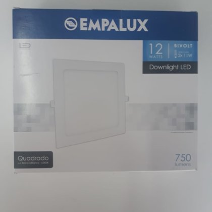 P A I N E L DOWN LIGHT QDO EMB 17CM 12W 6000 K EMPALUX