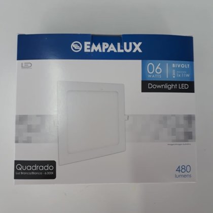 P A I N E L D OWN LIGHT QDO EMB 12CM 6W 6000 K EMPALUX