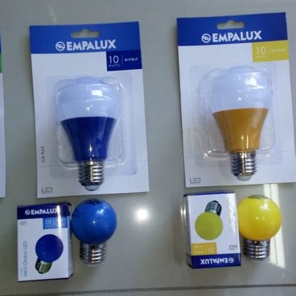 LÂMPADAS DE COR EMPALUX 10W E 1W
