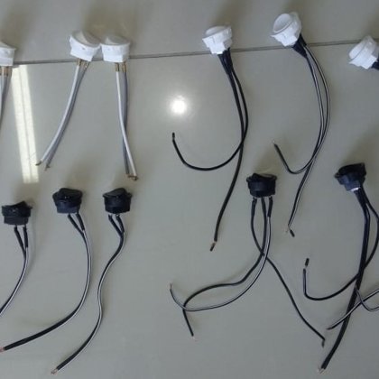 INTERRUPTOR BOLINHA SIMPLES E PARALELO BRANCO E PRETO