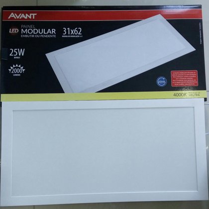 LED PAINEL MODULAR EMBUTIR E SOBREPOR 25W 4000K AVANT