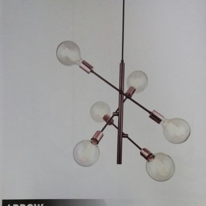 PENDENTE ARROW QUALITY PARA 6 LÂMPADAS GLOBO G95